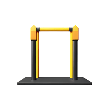 gate 3d rendering icon illustration png
