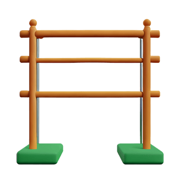 gate 3d rendering icon illustration png