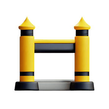 gate 3d rendering icon illustration png