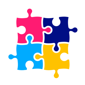 World autism awareness day autism puzzle piece png design template celebrated in 2 April. use to background, banner, card, greeting card, poster, book cover, placard, photo frame, template.