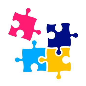 World autism awareness day autism puzzle piece design template celebrated in 2 April. use to background, banner, card, greeting card, poster, book cover, placard, photo frame, template. png