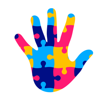World autism awareness day people raising hands background template celebrated in 2 April. use to banner, card, greeting card, poster, book cover, placard, frame, social media post banner template. png