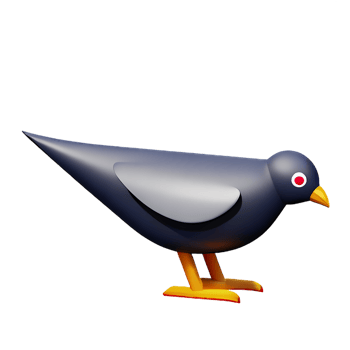 pigeon 3d rendering icon illustration png