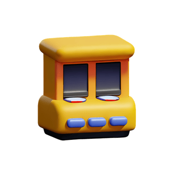 slot machine 3d rendering icon illustration png