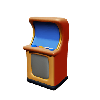 slot machine 3d rendering icon illustration png
