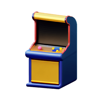 slot machine 3d rendering icon illustration png
