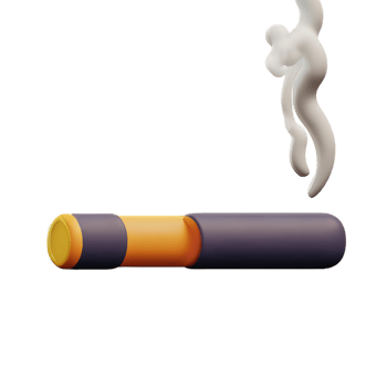smoking 3d rendering icon illustration png