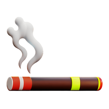smoking 3d rendering icon illustration png