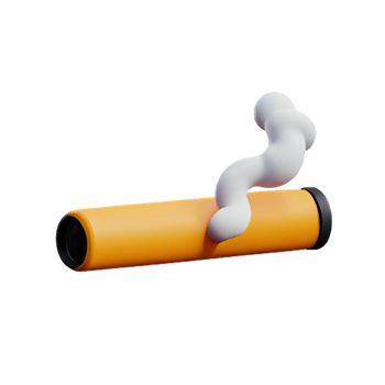 smoking 3d rendering icon illustration png