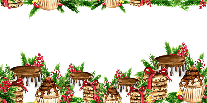 Horizontal seamless background for Christmas and New Year. png