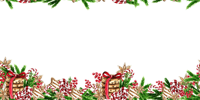Horizontal seamless background for Christmas and New Year. png