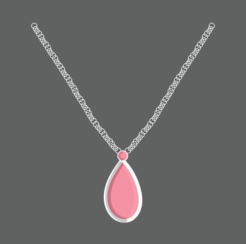 Pendant Necklace Illustration vector
