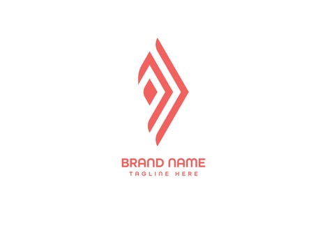 business letter branding logo design vector