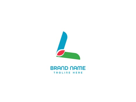 business letter branding logo design vector