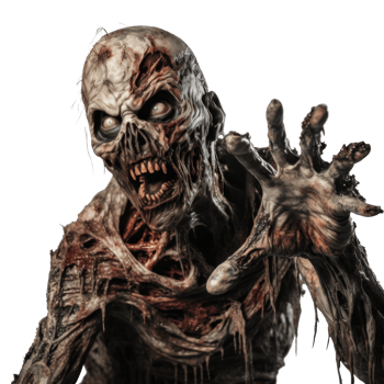 Scary Zombie isolated png
