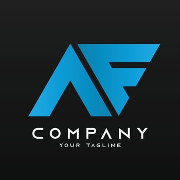 Alphabet logo illustration logo vector of letter AF