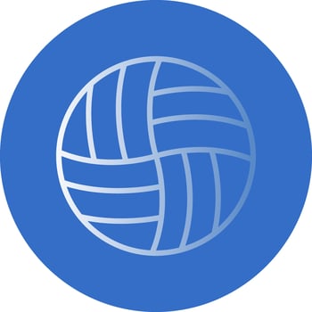Volleyball Vector Icon Design
