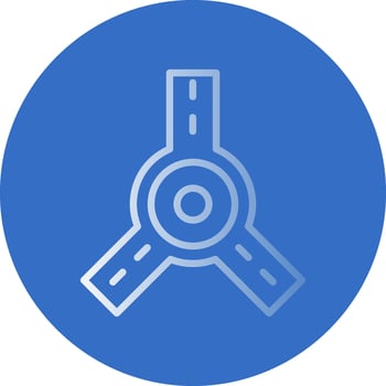 Roundabout Vector Icon Design