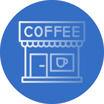 Coffee Shop Vector Icon Design