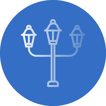 Streert Lamp Vector Icon Design