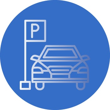 Car parking Vector Icon Design