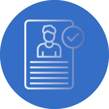 Verified account Vector Icon Design