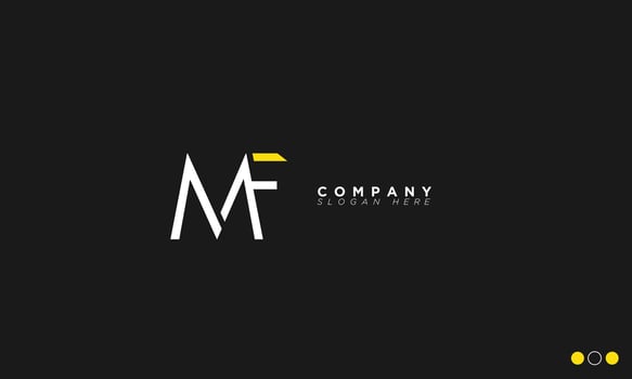 MF Alphabet letters Initials Monogram logo FM, M and F vector