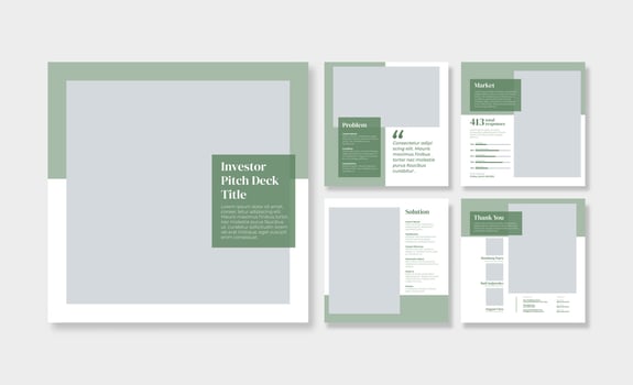 Business presentation social media post template vector