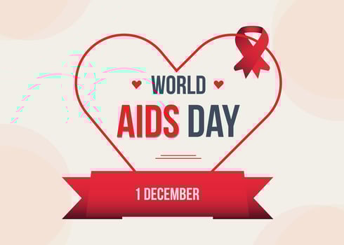 Aids Day Post Design. vector
