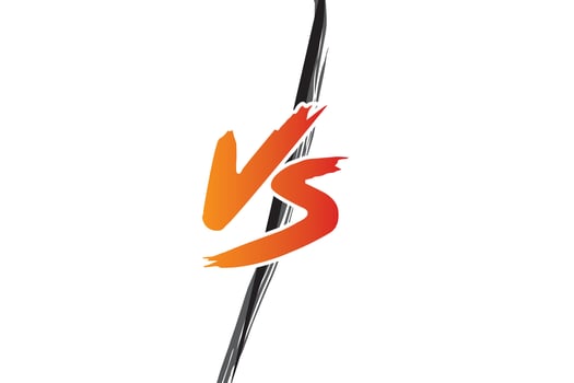 VS letters. Versus Vector Illustration