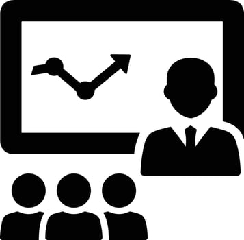 Growth business icon symbol vector image. Illustration of the progress outline infographic strategy  development design image