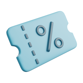 3D Illustration of Coupon png