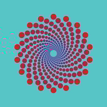 Dot mandala Design, Color background. ethnic decorative elements with free vector