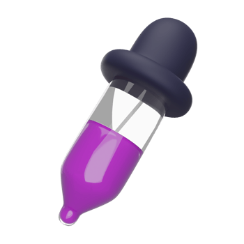 Pipette icon 3D render icon png
