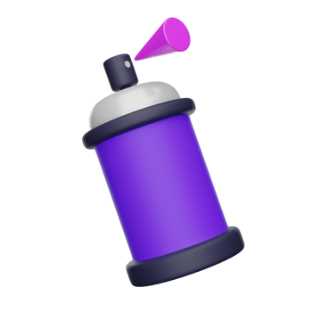 3D graphic design Spray paint bottle icon png