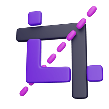 Crop Tool 3D render icon png