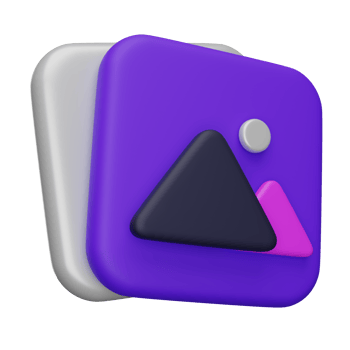 Gallery icon 3D render icon png