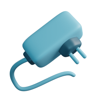 3D Illustration of Adapter png