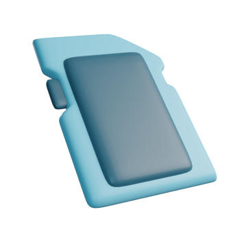 3D Illustration of SDHC png