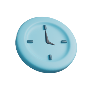 3D Illustration of Clock png