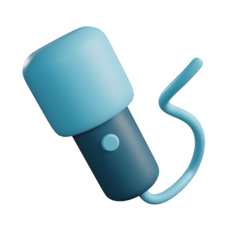 3D Illustration of Mic png