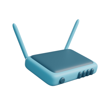 3D Illustration of Router png