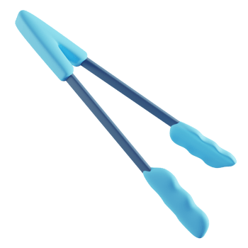 3D Illustration of Blue Tongs png