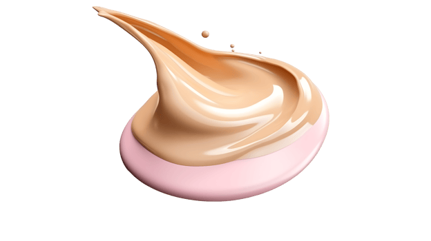 Close-Up of Liquid Foundation Splash in Fresh Soft Pastel Colors png transparent background