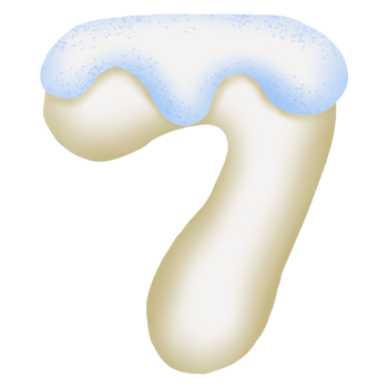 Cream And Ice Number 7 png