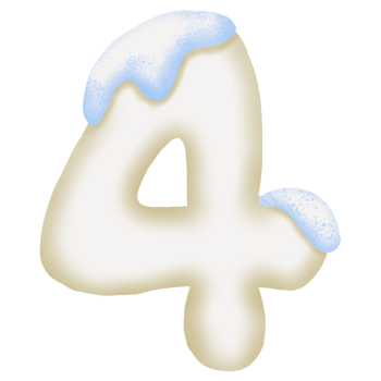 Cream And Ice Number 4 png