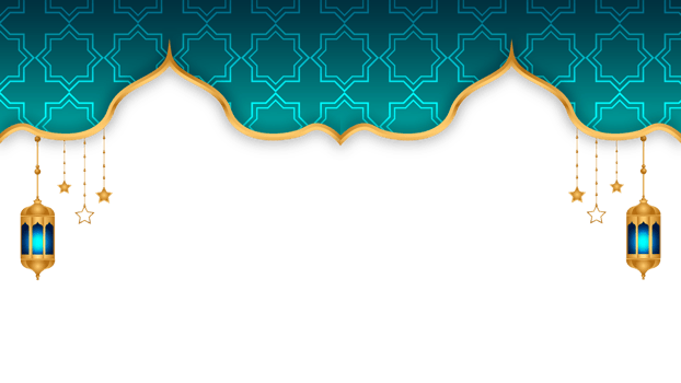 Islamic festival twibbon arabesque ramadan kareem or gold shape frame milad un nabi transparent background png