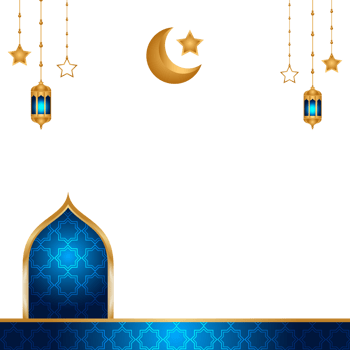 Arabesuqe luxury islamic frame transparent background for islami festival milad un nabi or ramadan kareem png