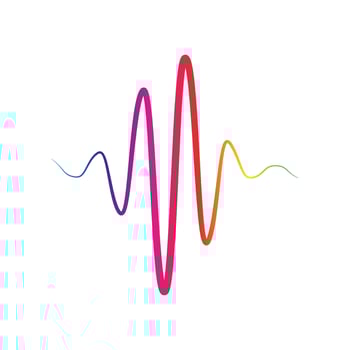 Sound waves vector illustration design template