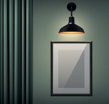 Realistic Wall Interior vector
